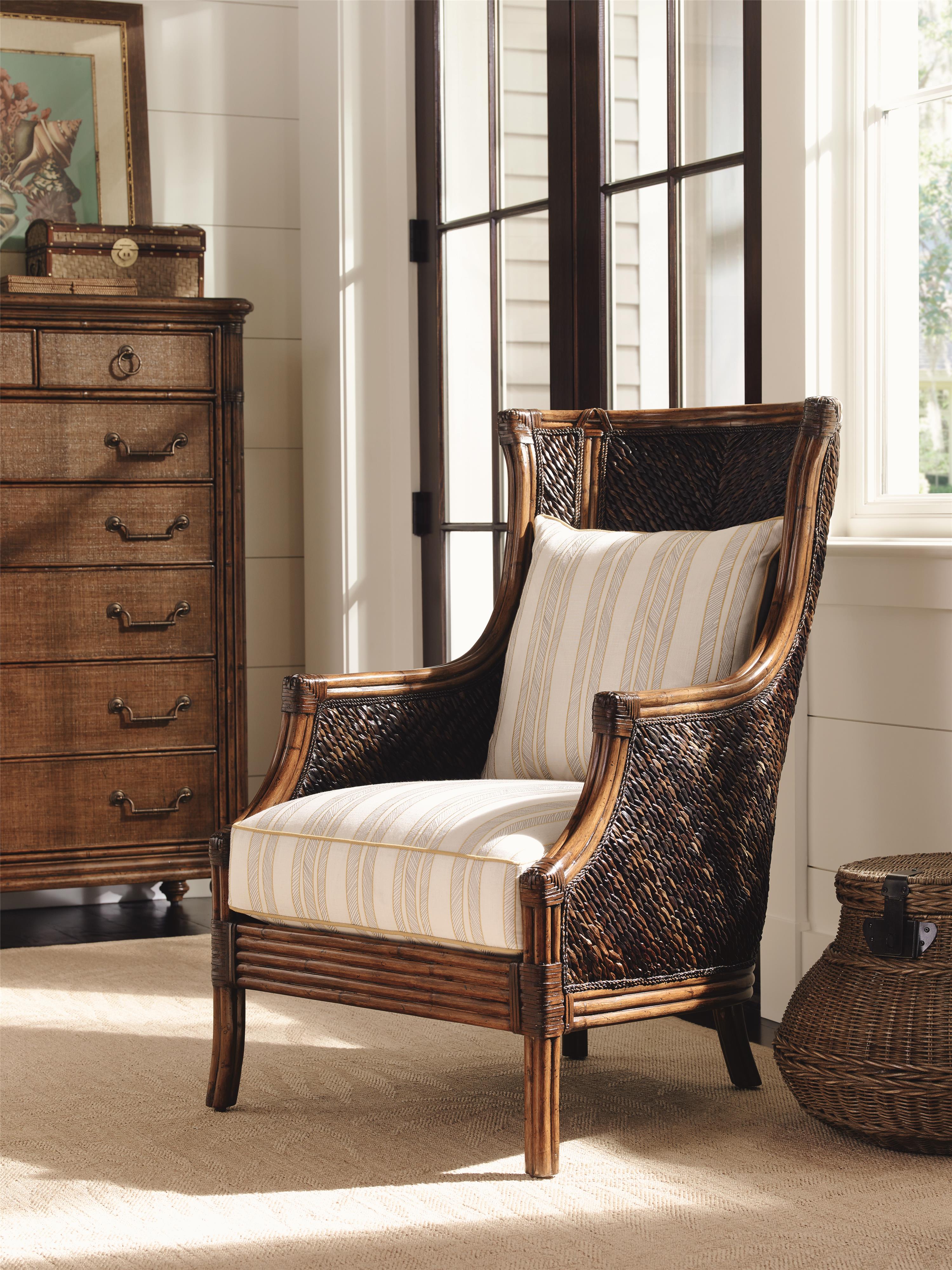 Tommy Bahama Home Island Estate 172211 Loose Back Wicker Rum Beach